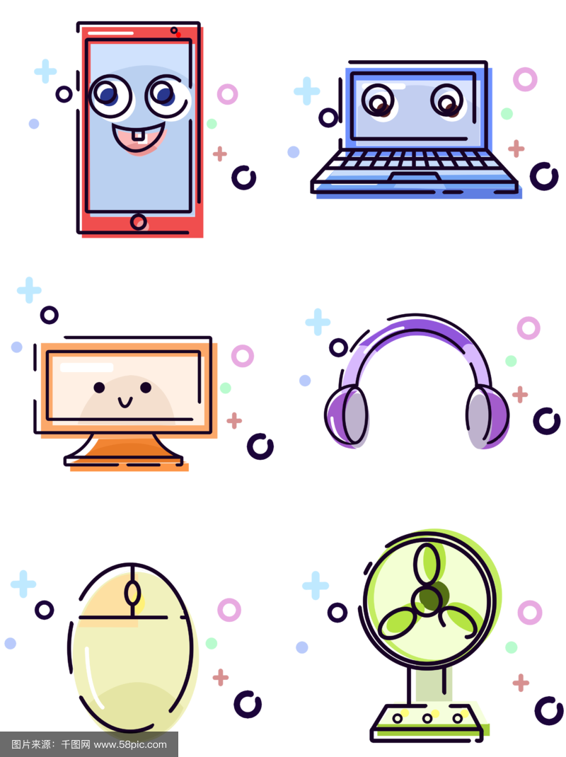 萌趣科技，点亮生活 MBE风格电子产品套图全解析